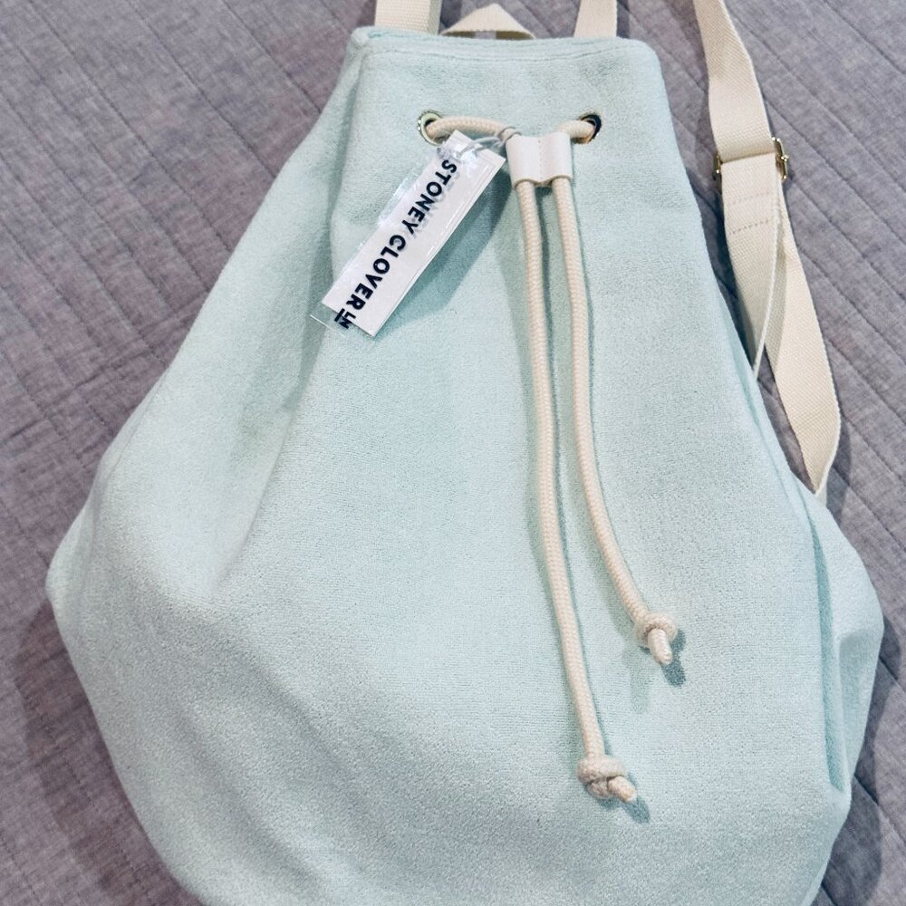 Stoney Clover Lane Terry Drawstring Backpack - NEW WITH TAGS - SUPPER cute!!